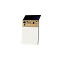 ARSLEV - A4 Ruled Desk Notepad with Pen, Ruler and U-clips