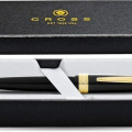 Cross Bailey Light™ Polished Black Resin and Gold Tone Ballpoint Pen