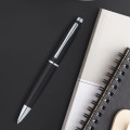 Cross Calais™ Matte Black with Polished Chrome Appointments Ballpoint Pen (Blue Ink)