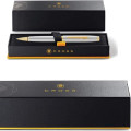 Cross Coventry Polished Chrome with Gold Tone Appointments Ballpoint Pen (Blue Ink)