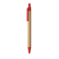 ITEA COLOUR Push button ball pen in bamboo