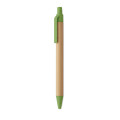 ITEA COLOUR Push button ball pen in bamboo