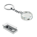 ROUNDWARD Glass round award key ring