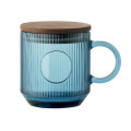 VITRIO MUG Ribbed glass mug 300ml