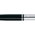 Cross Calais™ Chrome/Black Lacquer with Polished Chrome Appointments Ballpoint Pen (Blue Ink)