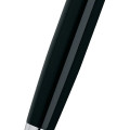 Cross Calais™ Chrome/Black Lacquer with Polished Chrome Appointments Ballpoint Pen (Blue Ink)