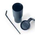 FORZA 360 - Hans Larsen Recycled Stainless Steel/PP Tumbler with 360 Branding - Navy Blue