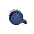 LUCCA - Giftology Ceramic Mug with Cork and Lid - Navy Blue