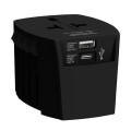 SKROSS World Travel Adapter MUV USB (AC) - USB & Type C ports - Black