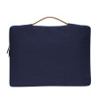 SALCEA - Santhome® 15" Laptop Sleeve - Navy Blue/Tan