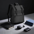 LEON - Giftology 17" Rolltop Backpack - Black