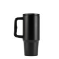 BERN 2.0 - Hans Larsen Recycled Stainless Steel Tumbler with Straw Lid - Black