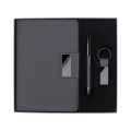 REGENT - Giftology Set of Notebook, Keychain and Pen - Black