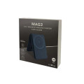 MAG3 - Giftology 3-in-1 Magnetic Wireless Charger Card Holder - Navy