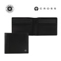 CROSS Pebble Leather 8CC Classic Fold Wallet - Black