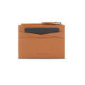 CROSS Pebble Leather Ladies' 6CC Zip Card Holder - Mocha