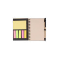 HASSA - eco-neutral A6 Notepad & Pen Set with Sticky Note - Black