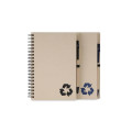 SION- eco-neutral B6 Notepad & Pen Set with Sticky Note - Black