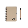 SION- eco-neutral B6 Notepad & Pen Set with Sticky Note - Black
