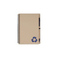 SION- eco-neutral B6 Notepad & Pen Set with Sticky Note - Navy Blue