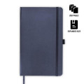 BARON - Santhome Expanded A5 Hard Cover Notebook - Navy Blue