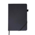 FAROE - Santhome A5 PU Hard Cover Notebook with Pen Loop - Black
