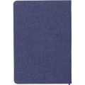 ADANA - Santhome Recycled Canvas A5 Hard Cover Notebook with PU Pocket - Navy