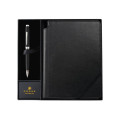Cross Coventry Black Lacquer Ballpoint Pen with Classic Black Journal Gift Set