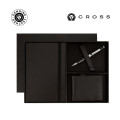 Cross Coventry Ballpoint Pen with Notebook and Bifold Wallet Gift Set - Black