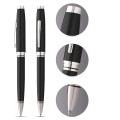 Coventry Black Lacquer with Polished Chrome Appointments Ballpoint Pen (Blue Ink) 