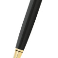 Coventry Classic Black Lacquer with Gold Tone Appointments Ballpoint Pen (Blue Ink)
