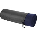 Huggy fleece plaid blanket with carry pouch 150x120 cm