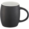 Hearth 400 ml ceramic mug with wooden coaster