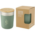 Lagan 330 ml copper vacuum insulated stainless steel tumbler with bamboo lid
