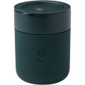 Java 330 ml ceramic tumbler with silicone wrap and plastic lid