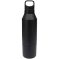 Odessy 600 ml RCS certified recycled stainless steel insulated bottle with 300 ml cup