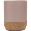 Billie 300 ml ceramic mug with cork details and matt finish