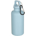 Oregon 400 ml solid colour RCS recycled plastic water bottle with carabiner