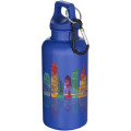 Oregon 400 ml solid colour RCS recycled plastic water bottle with carabiner
