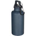 Oregon 400 ml solid colour RCS recycled plastic water bottle with carabiner