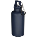 Oregon 400 ml solid colour RCS recycled plastic water bottle with carabiner
