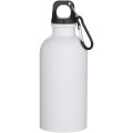 Oregon 400 ml matte RCS recycled single wall stainless steel water bottle with carabiner