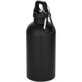 Oregon 400 ml matte RCS recycled single wall stainless steel water bottle with carabiner