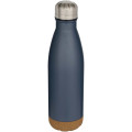 Cove 500 ml double wall vacuum insulated stainless steel water bottle with cork details