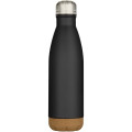 Cove 500 ml double wall vacuum insulated stainless steel water bottle with cork details