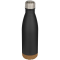 Cove 500 ml double wall vacuum insulated stainless steel water bottle with cork details