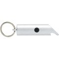 Flare RCS recycled aluminium IPX LED light and bottle opener with keychain