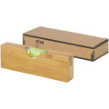 Flush bamboo spirit level with bottle opener