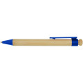 Rattan bamboo and recycled plastic ballpoint pen (black ink)