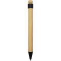 Rattan bamboo and recycled plastic ballpoint pen (black ink)